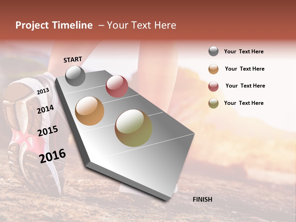 Leisure Woman Motion PowerPoint Template