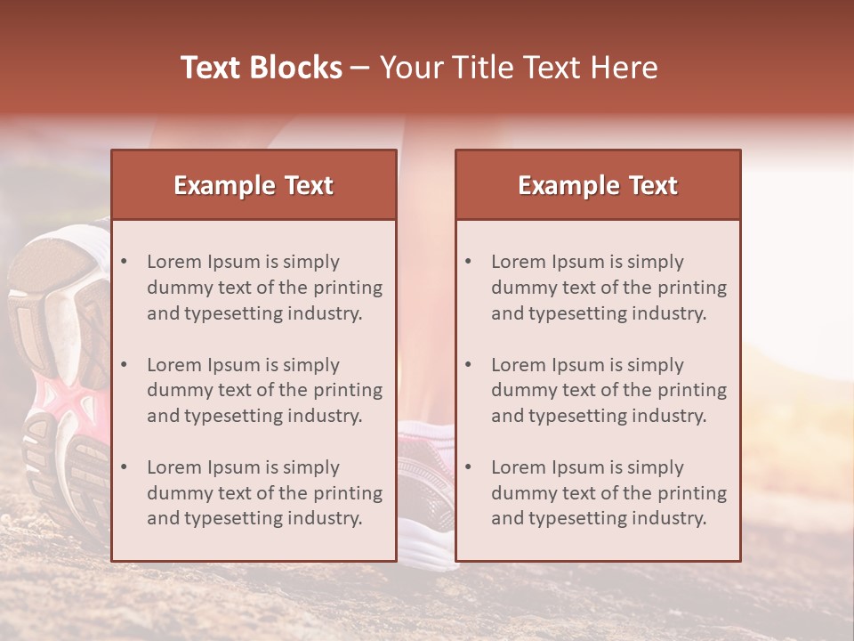 Leisure Woman Motion PowerPoint Template