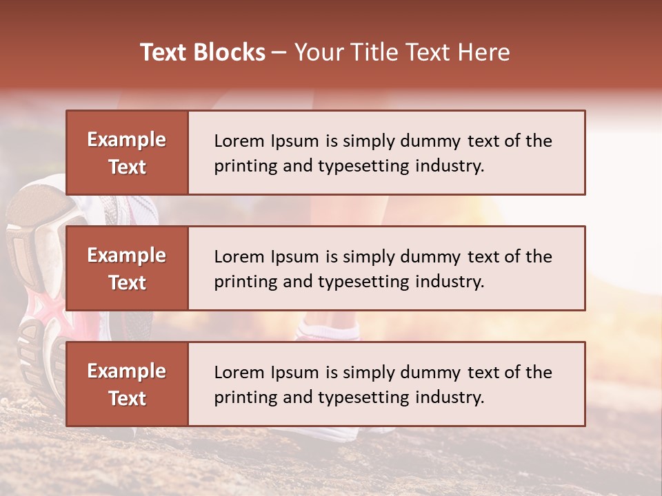 Leisure Woman Motion PowerPoint Template