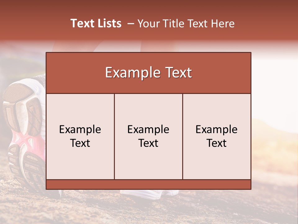 Leisure Woman Motion PowerPoint Template
