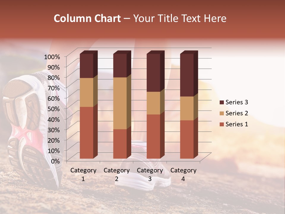 Leisure Woman Motion PowerPoint Template