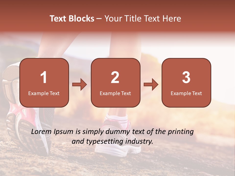 Leisure Woman Motion PowerPoint Template