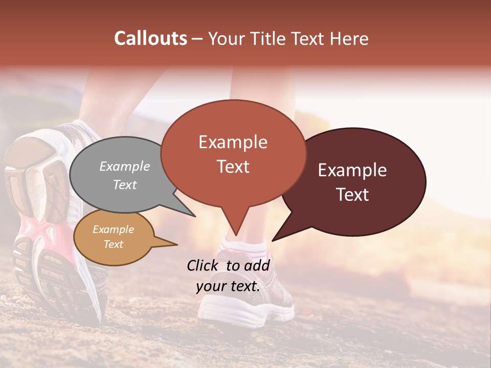 Leisure Woman Motion PowerPoint Template