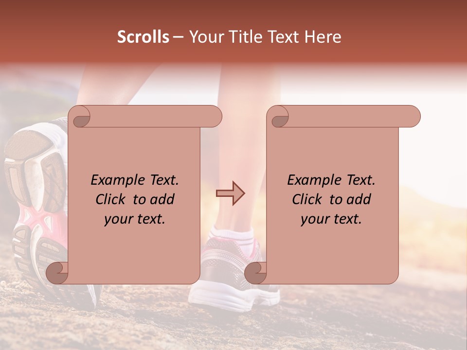 Leisure Woman Motion PowerPoint Template
