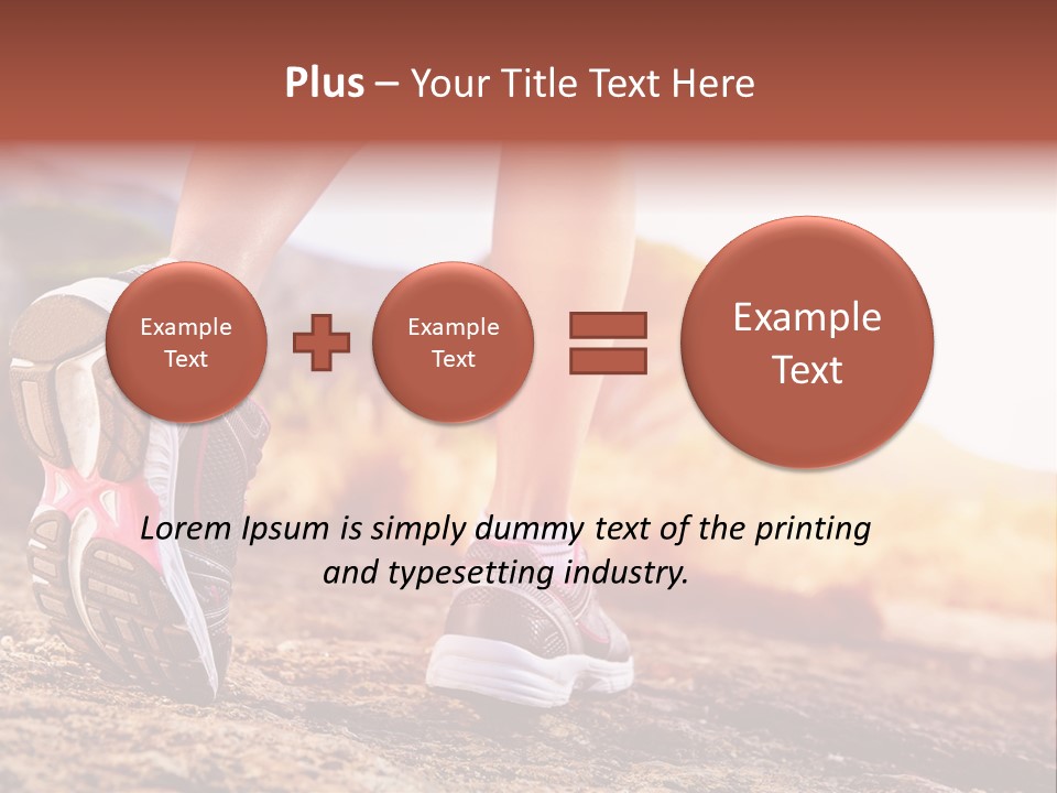 Leisure Woman Motion PowerPoint Template