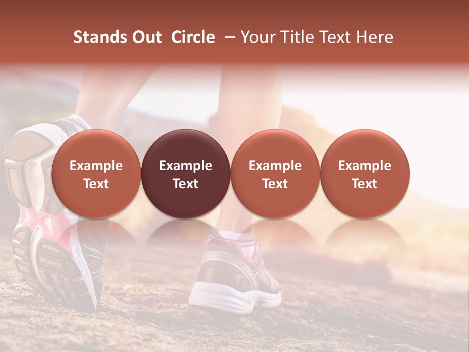 Leisure Woman Motion PowerPoint Template