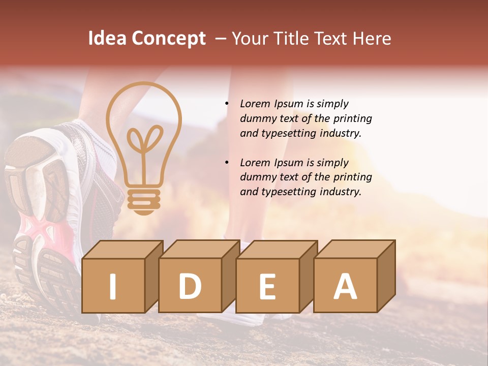 Leisure Woman Motion PowerPoint Template