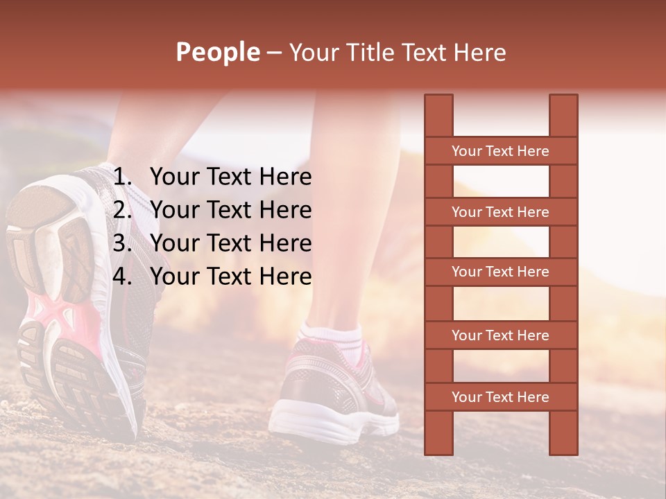 Leisure Woman Motion PowerPoint Template