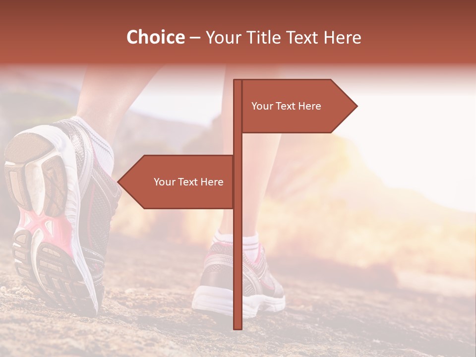 Leisure Woman Motion PowerPoint Template