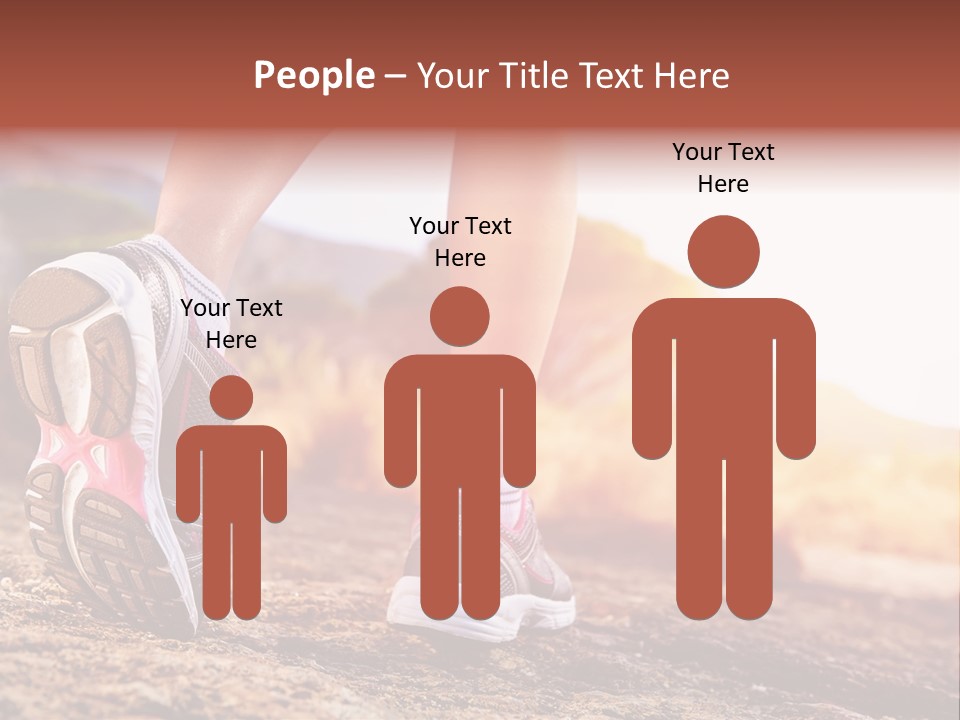 Leisure Woman Motion PowerPoint Template