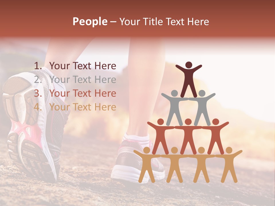 Leisure Woman Motion PowerPoint Template