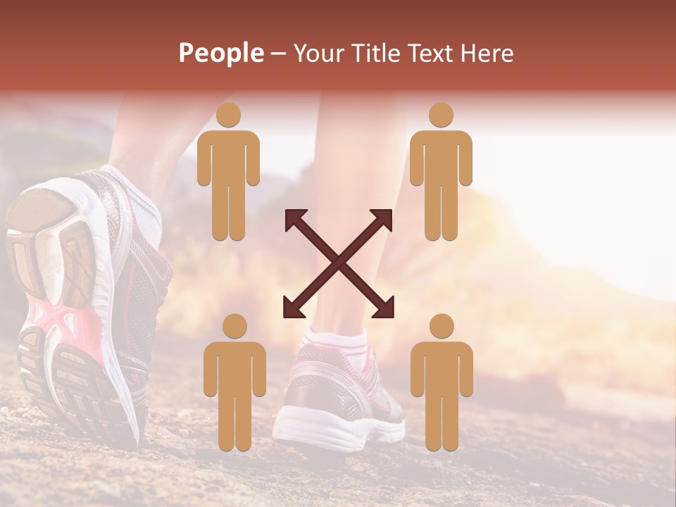 Leisure Woman Motion PowerPoint Template