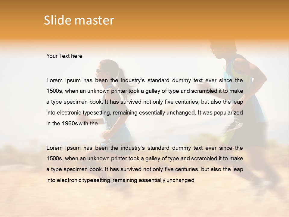 Outside Run Wellness PowerPoint Template