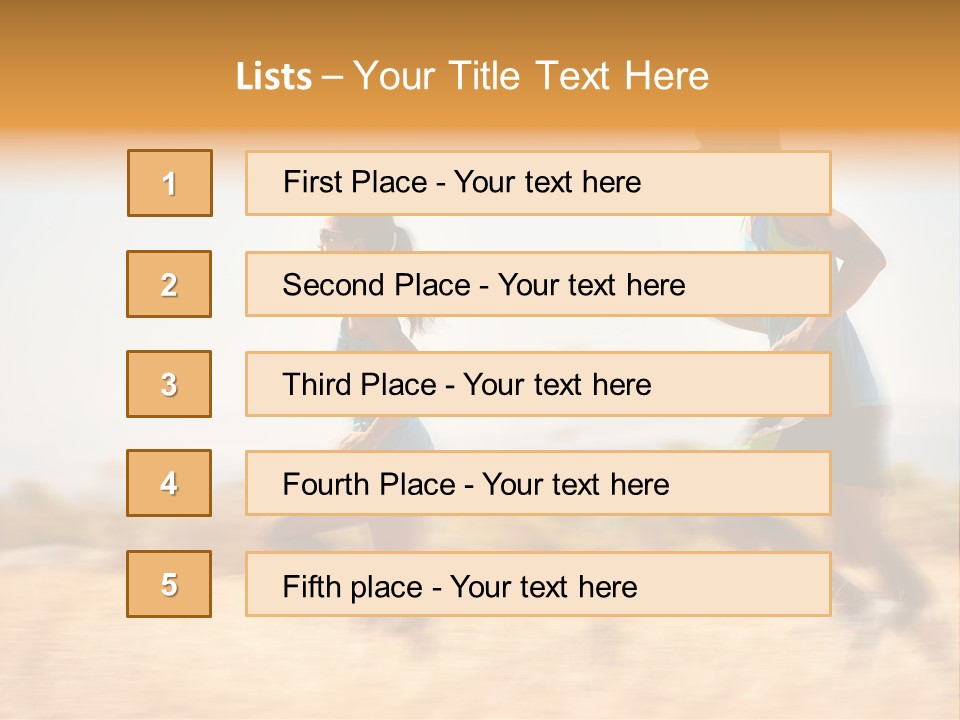 Outside Run Wellness PowerPoint Template