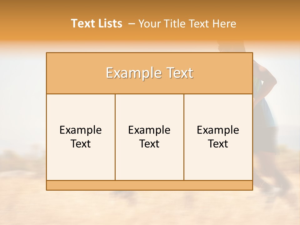 Outside Run Wellness PowerPoint Template