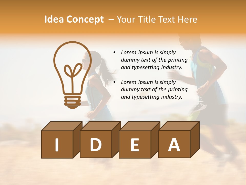 Outside Run Wellness PowerPoint Template