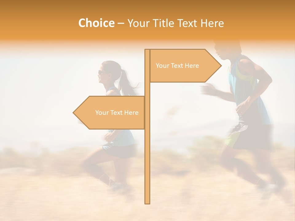 Outside Run Wellness PowerPoint Template