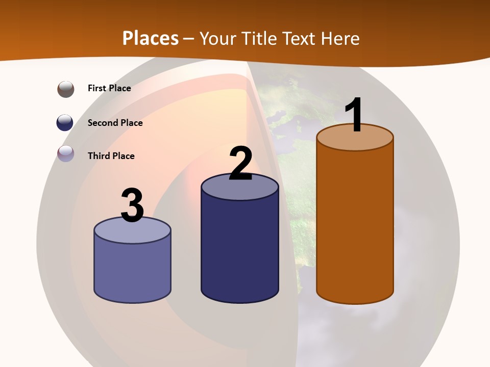 Map Cross Spin PowerPoint Template