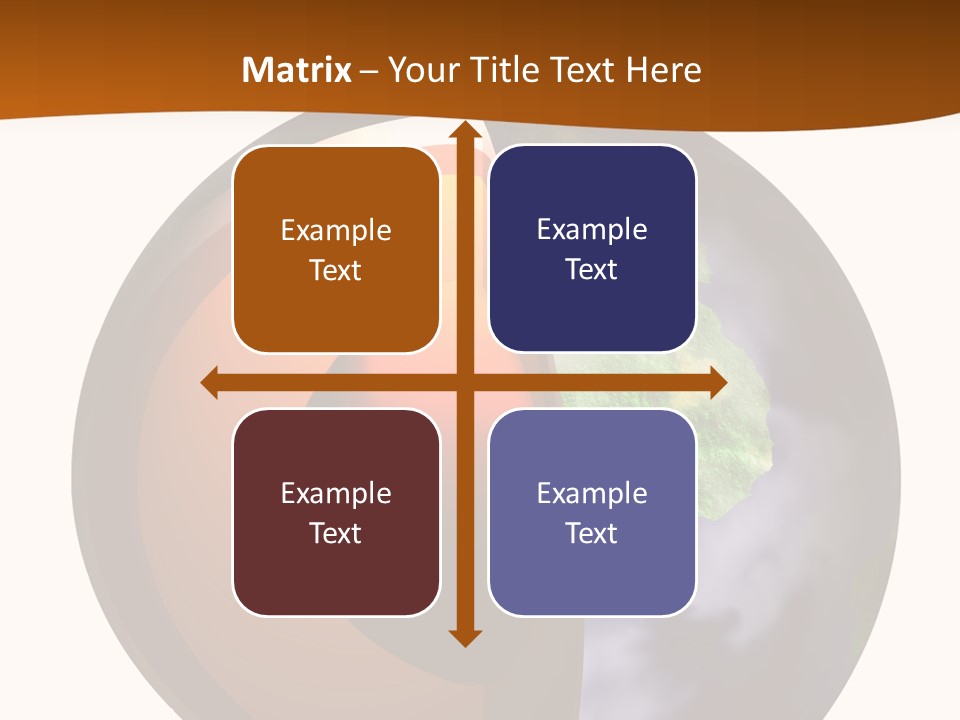 Map Cross Spin PowerPoint Template