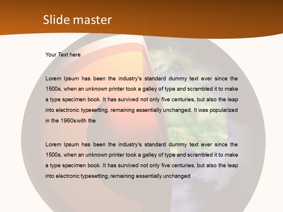 Map Cross Spin PowerPoint Template