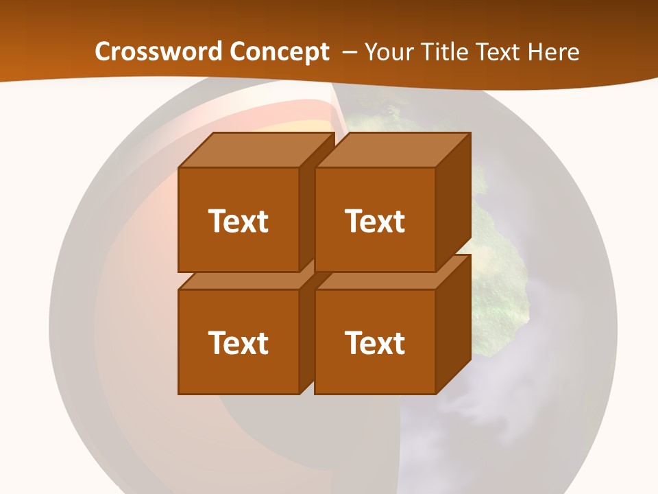 Map Cross Spin PowerPoint Template