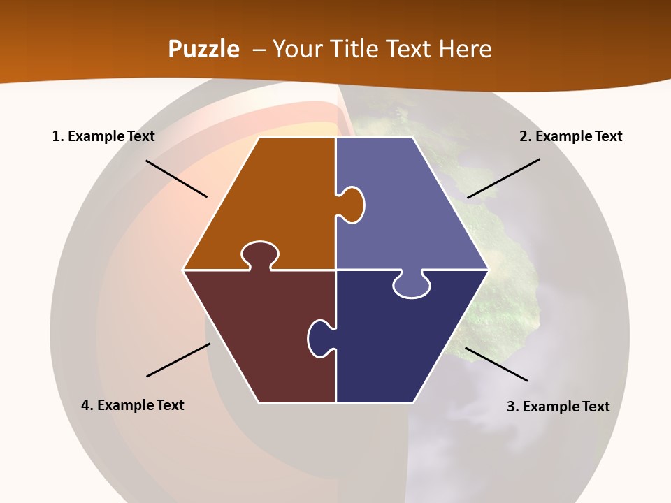 Map Cross Spin PowerPoint Template
