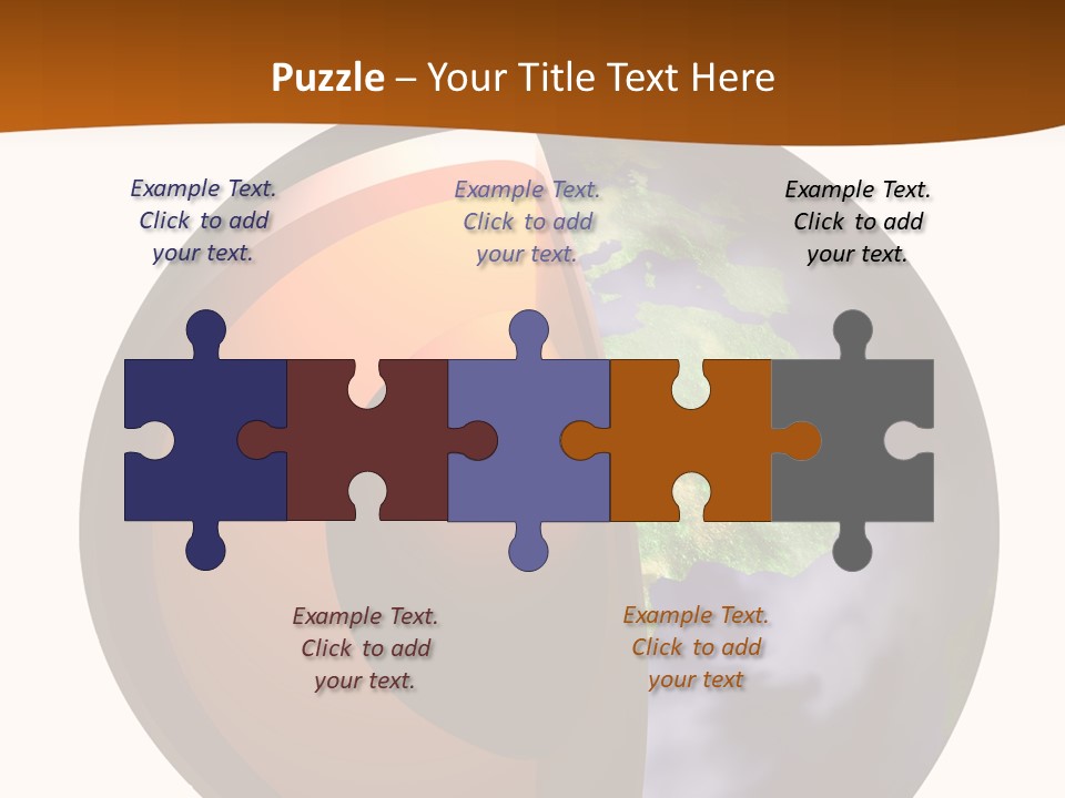 Map Cross Spin PowerPoint Template