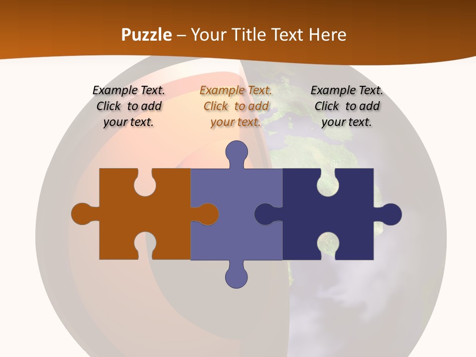 Map Cross Spin PowerPoint Template