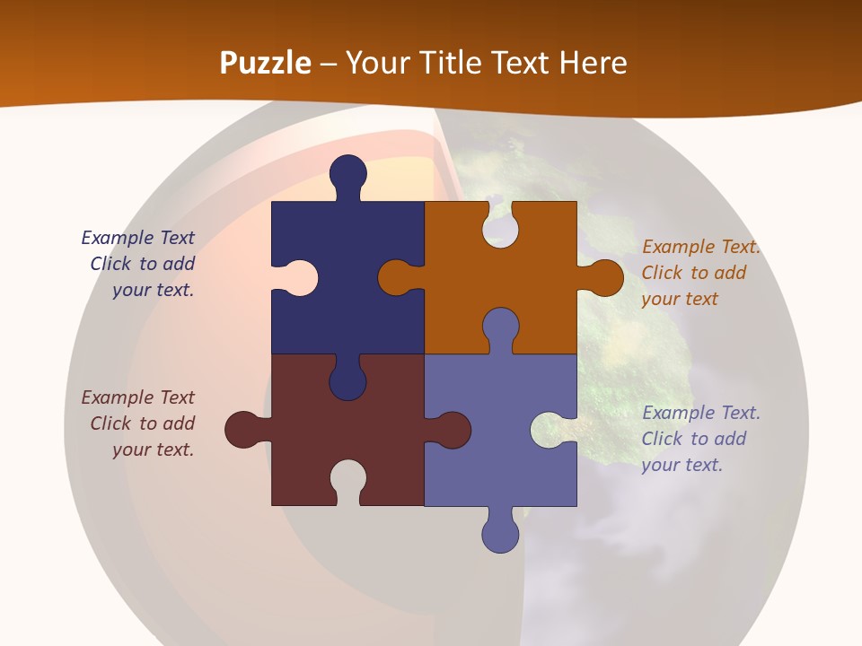 Map Cross Spin PowerPoint Template