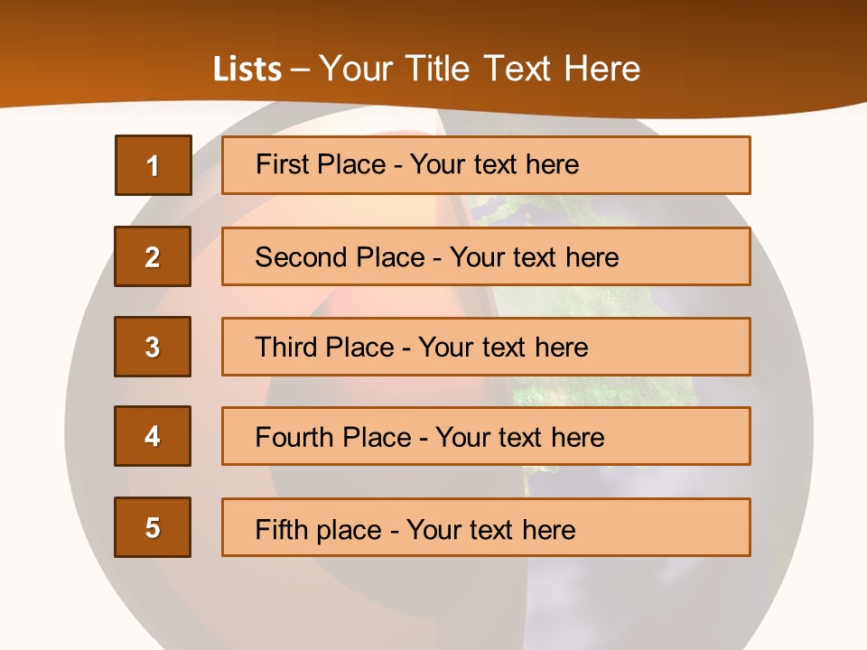 Map Cross Spin PowerPoint Template