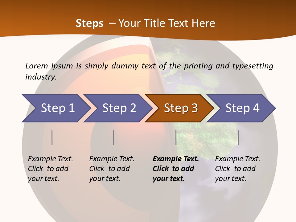 Map Cross Spin PowerPoint Template