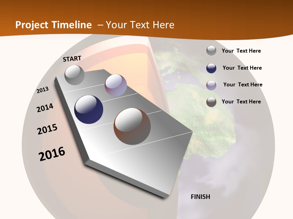 Map Cross Spin PowerPoint Template