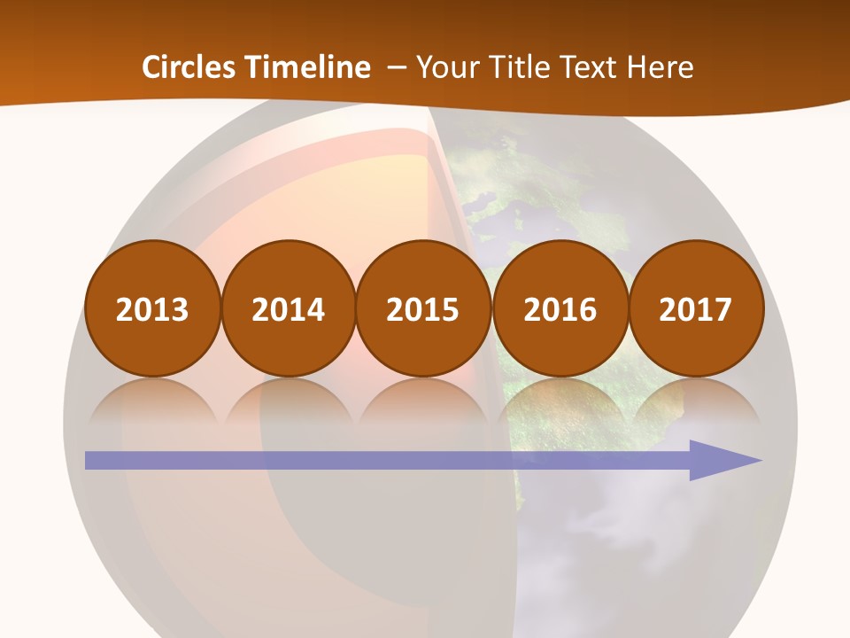 Map Cross Spin PowerPoint Template