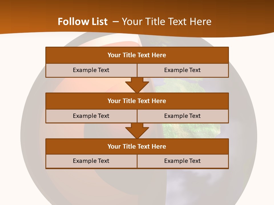 Map Cross Spin PowerPoint Template