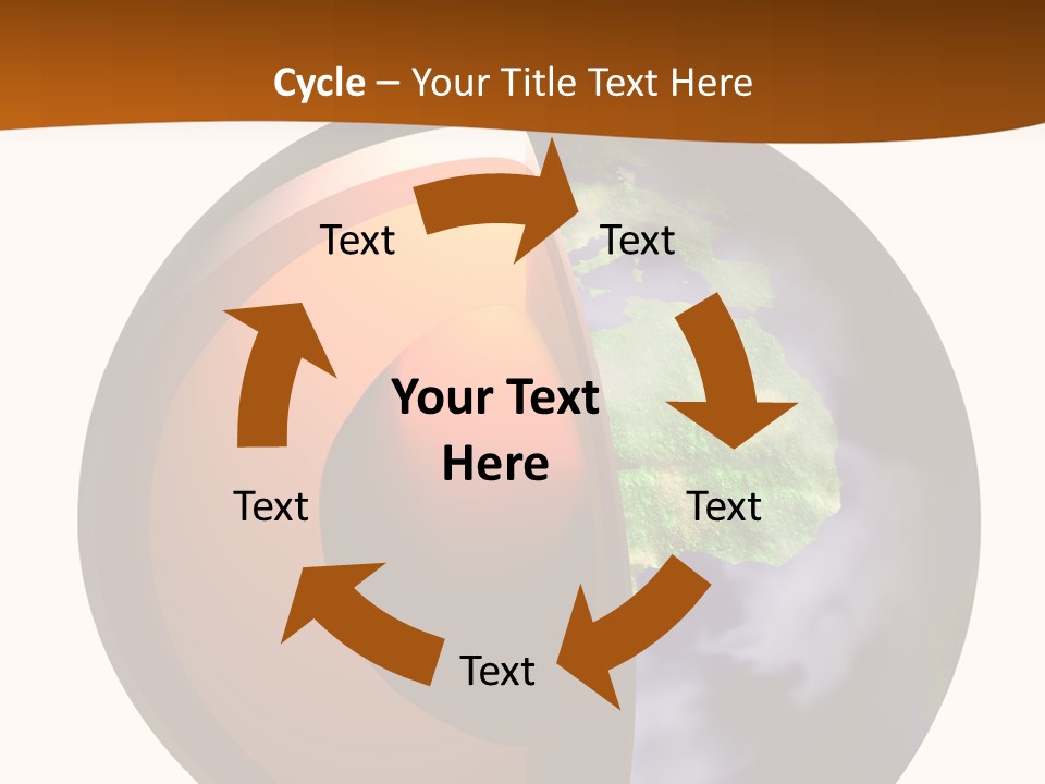 Map Cross Spin PowerPoint Template