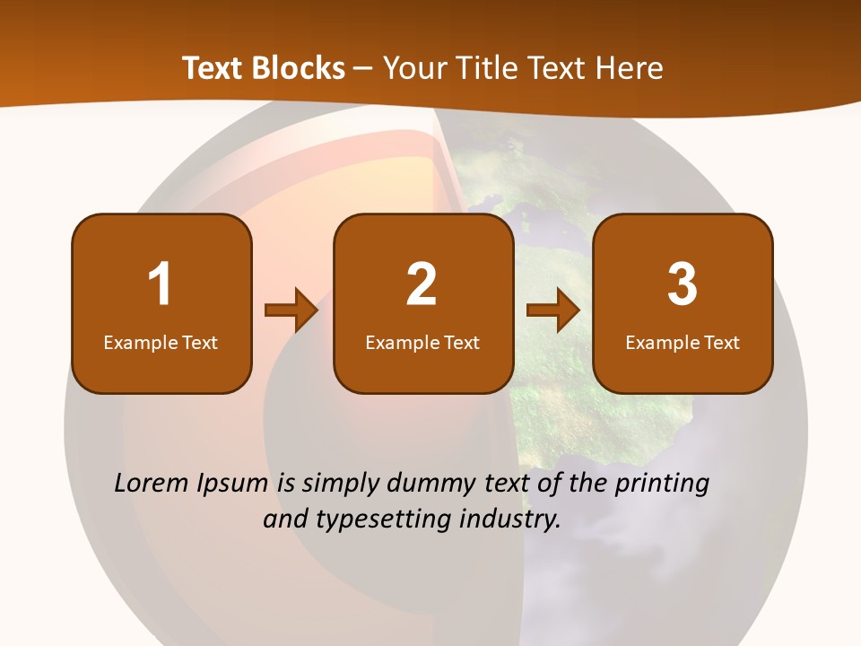 Map Cross Spin PowerPoint Template