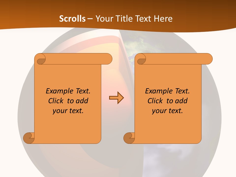 Map Cross Spin PowerPoint Template