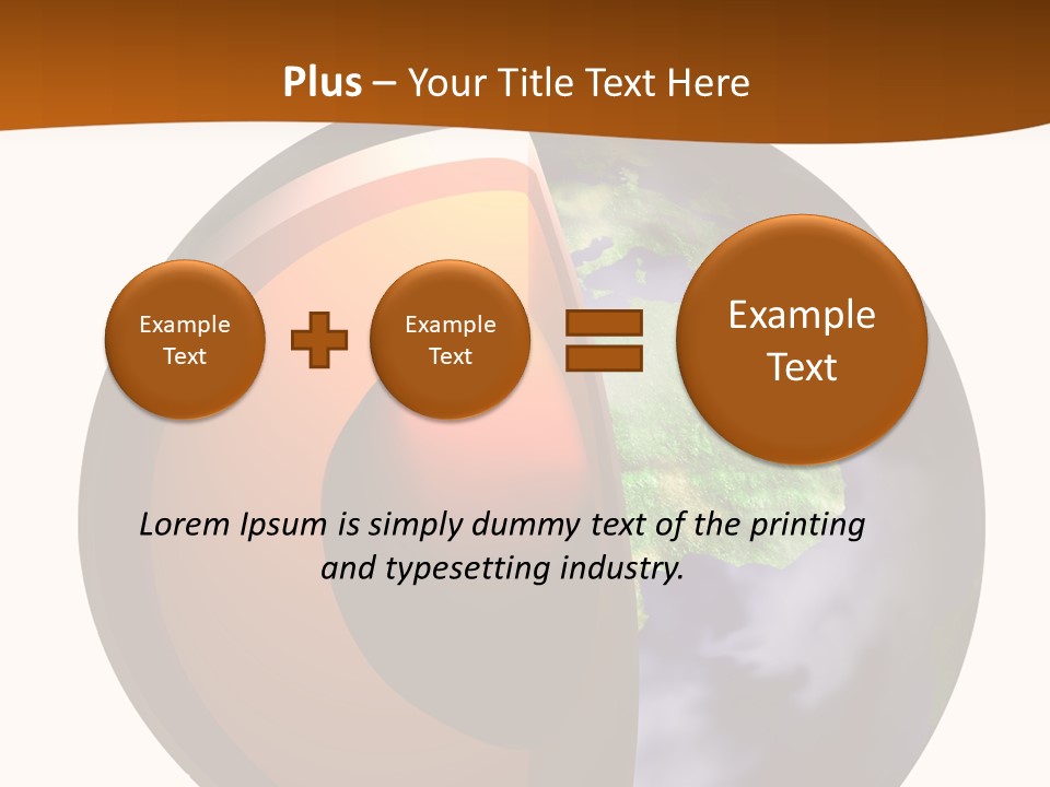 Map Cross Spin PowerPoint Template