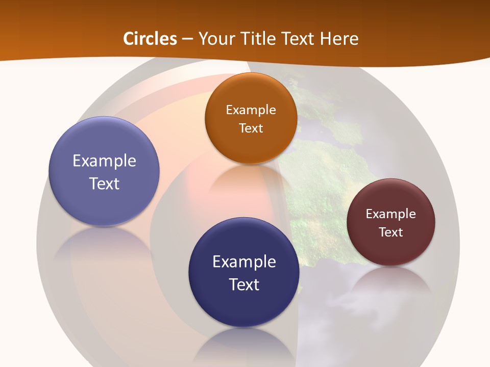 Map Cross Spin PowerPoint Template