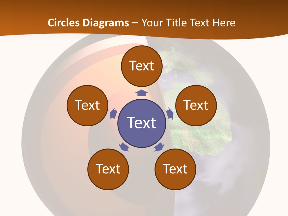 Map Cross Spin PowerPoint Template