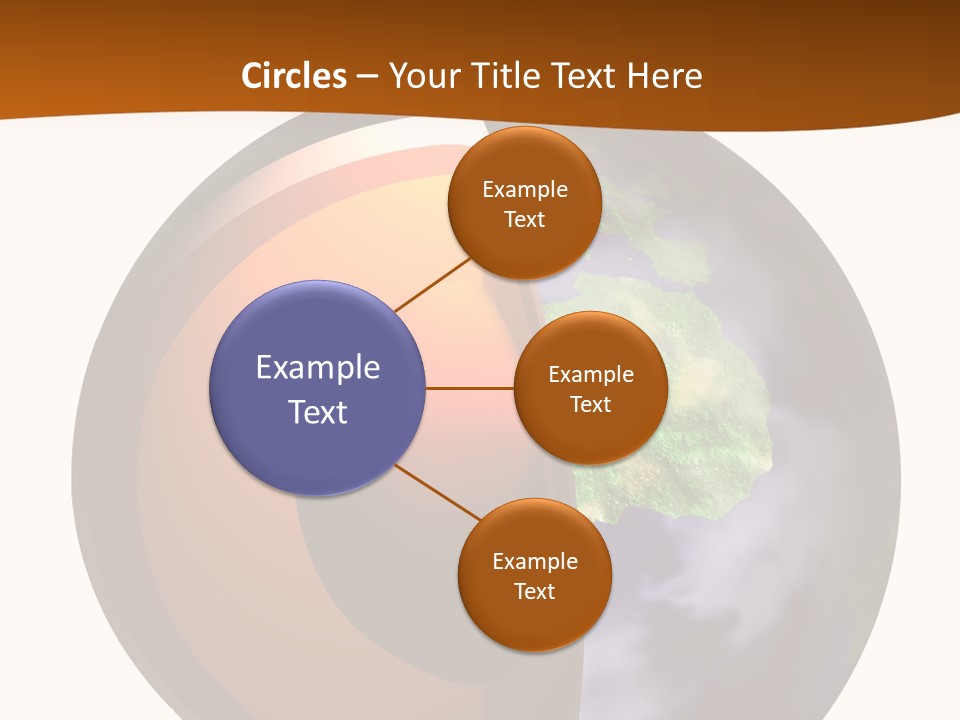 Map Cross Spin PowerPoint Template