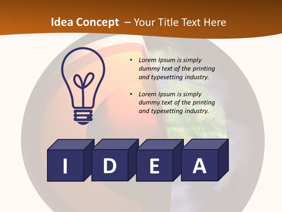 Map Cross Spin PowerPoint Template