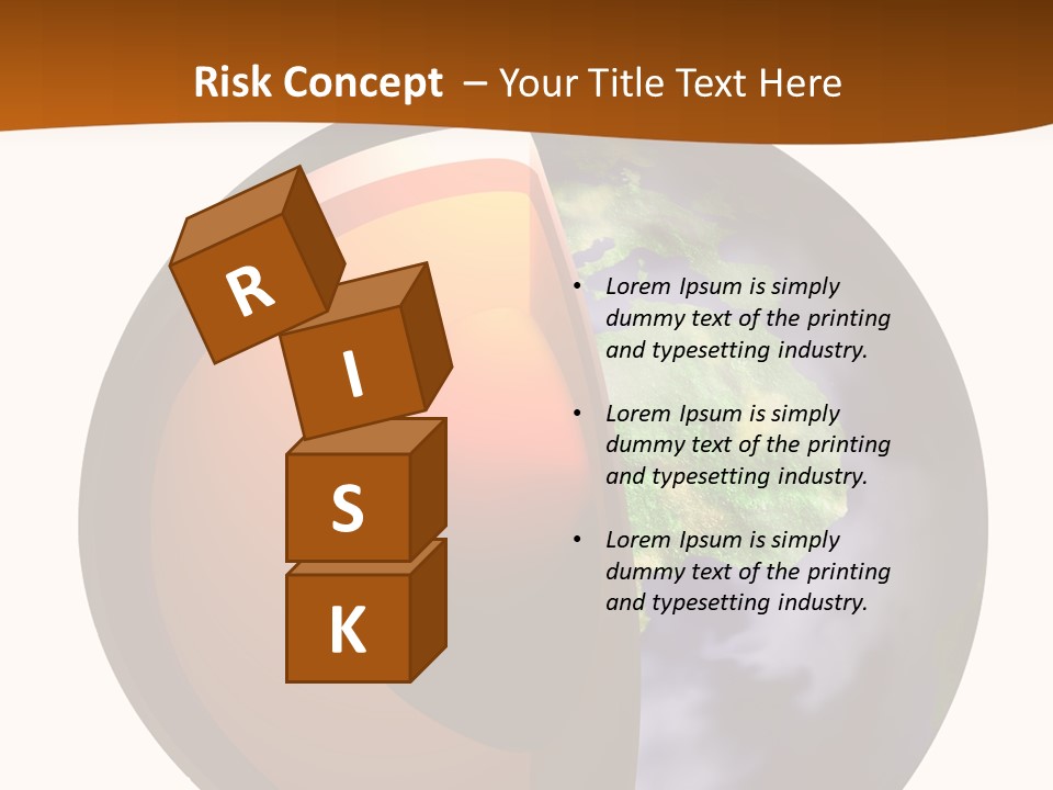 Map Cross Spin PowerPoint Template