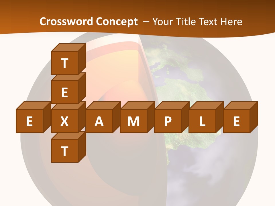 Map Cross Spin PowerPoint Template