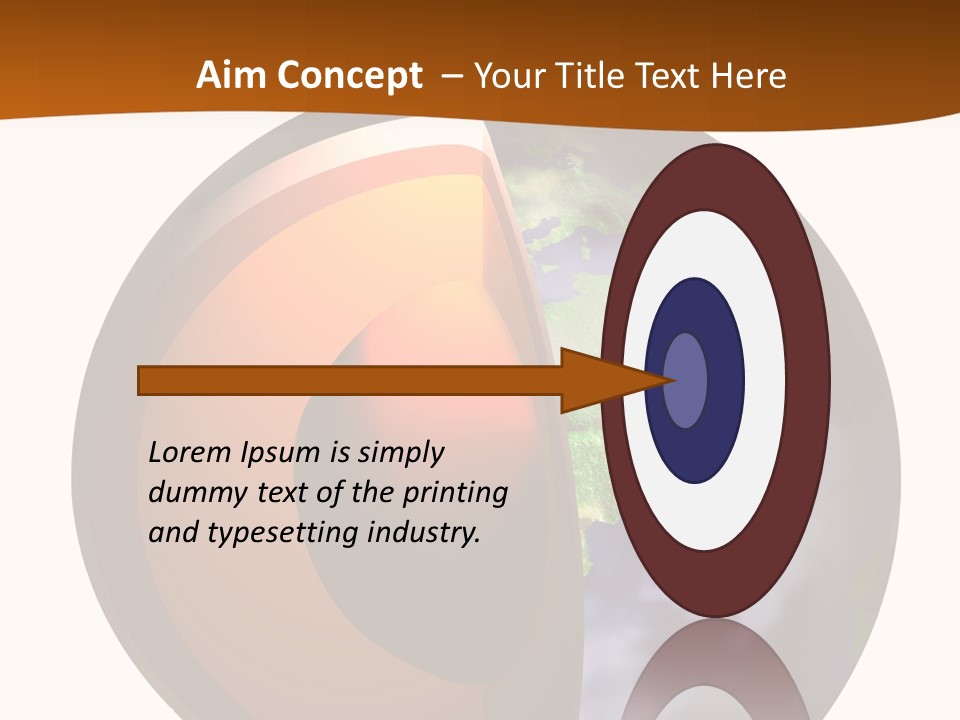Map Cross Spin PowerPoint Template