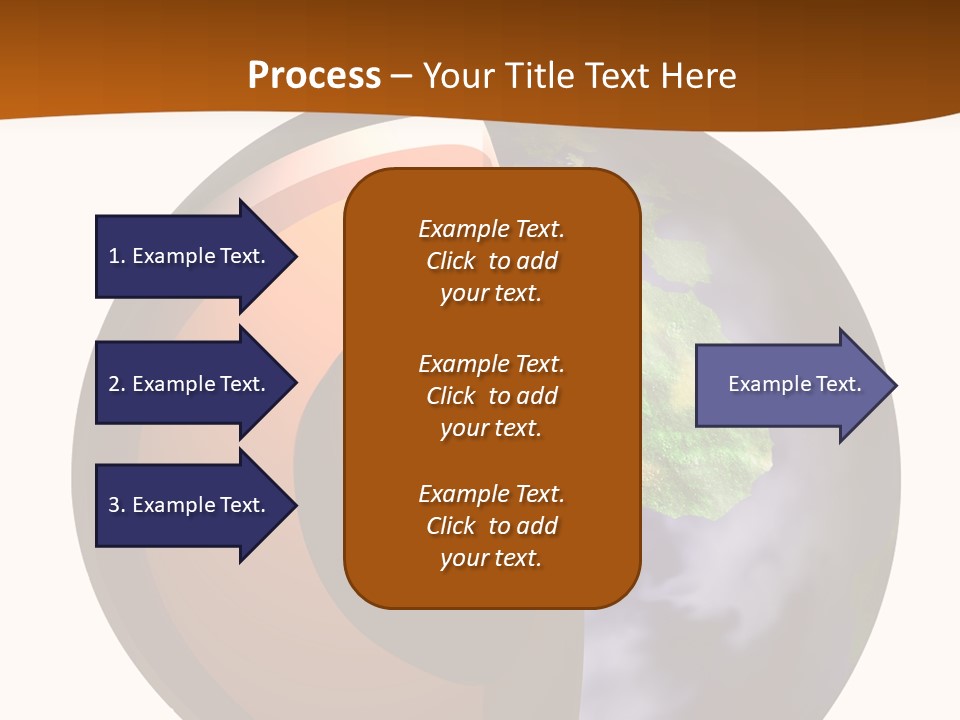 Map Cross Spin PowerPoint Template