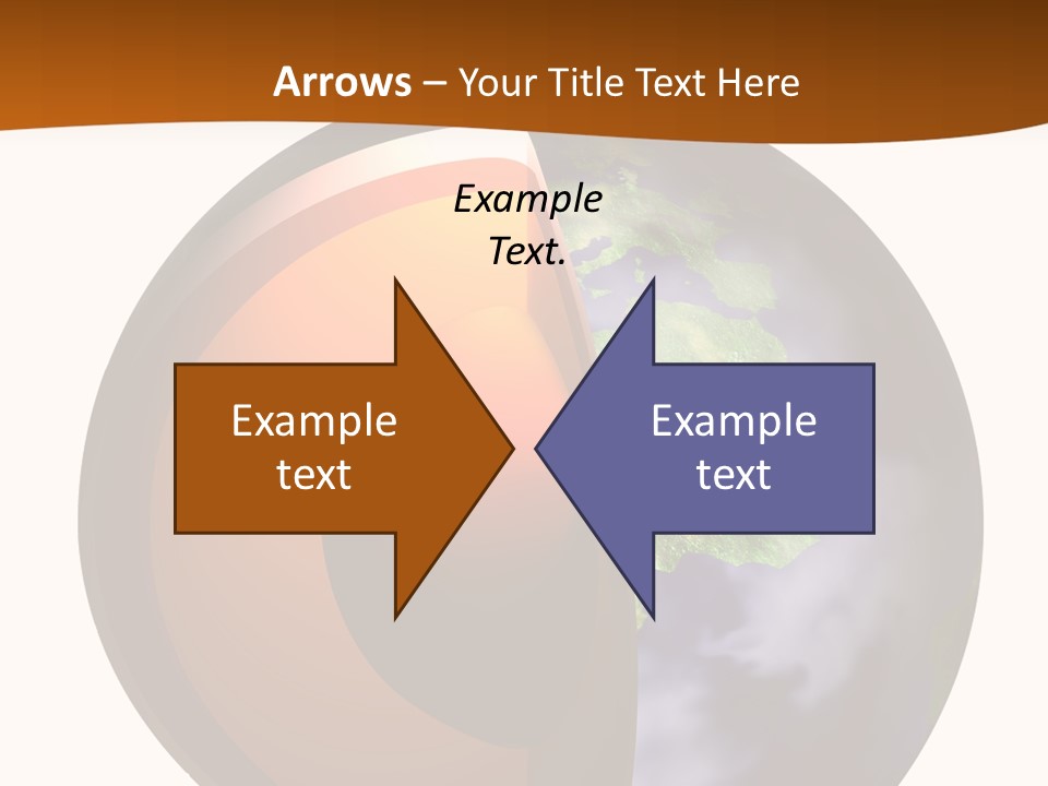 Map Cross Spin PowerPoint Template