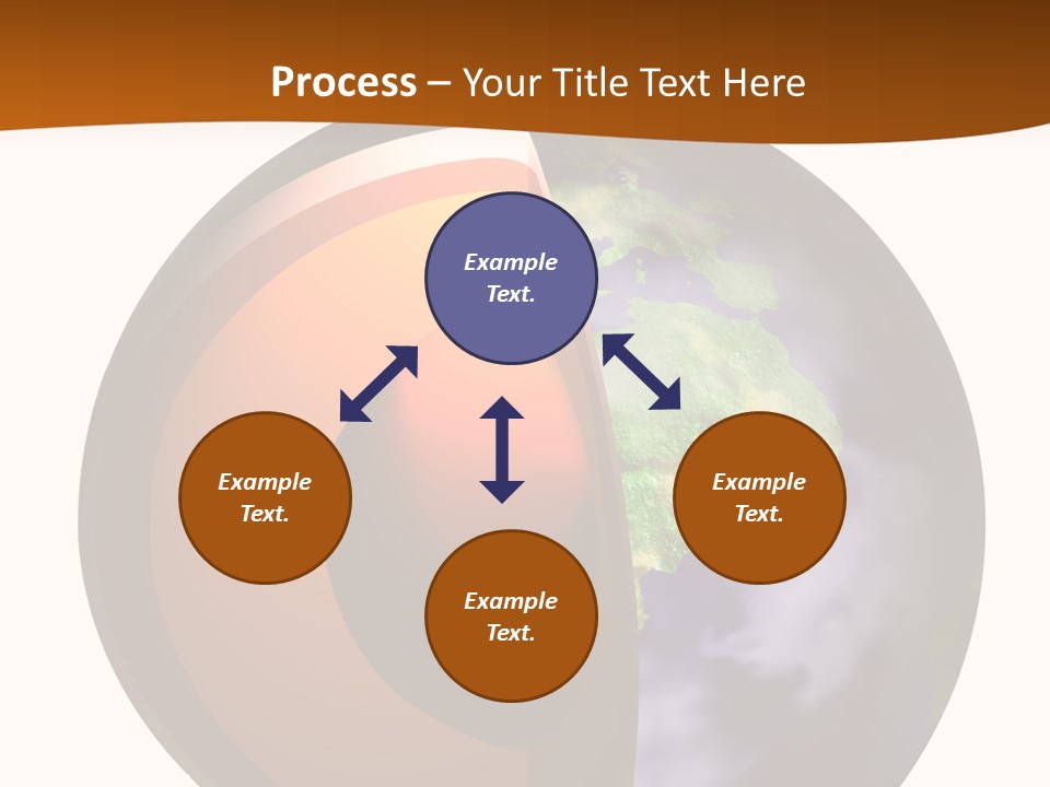 Map Cross Spin PowerPoint Template