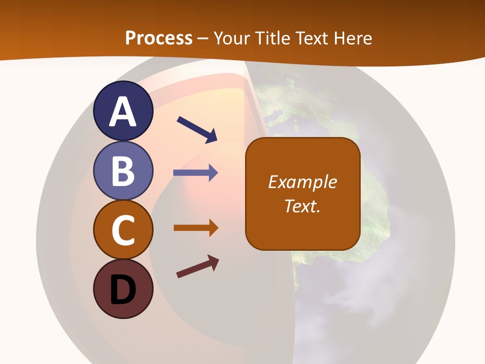 Map Cross Spin PowerPoint Template