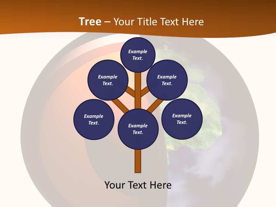 Map Cross Spin PowerPoint Template
